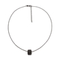 Fashionably Silver Essentials Black Rhodium Plated Short Necklace-